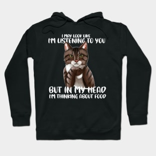 Funny Cat  I May Look Like I'm Listening O You Cats Hoodie